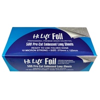 Hi Lift Foil 500 Pre Cut Folded Sheets - LONG - 18 Micron Silver