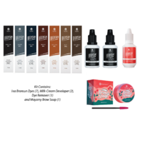 Bronsun Eyelash and Eyebrow Dye Introductory Kit (11 Units)