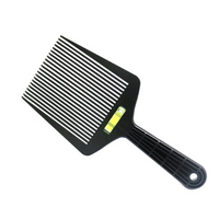My Hair Flat Topper Guide Comb W/ Level - Black