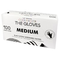 Hi Lift Colour Master The Gloves Black Nitrile MEDIUM