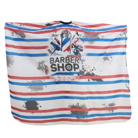 My Hair Barber Cape - Barber Shop (Blue, White, Red)