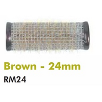 Roller Metal Brush 24mm Brown