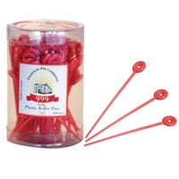 999 Plastic Roller Pins Long - Red