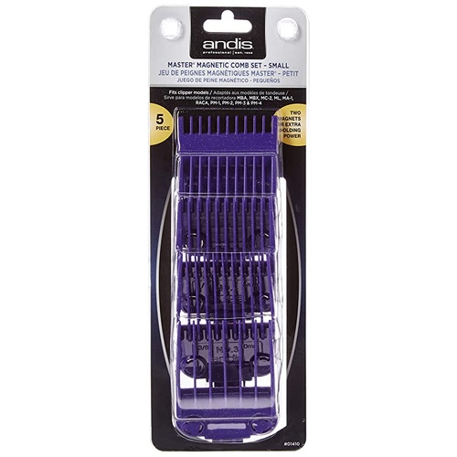 Andis Master Dual Magnet Small 5-Comb Set designed for Master Clipper
