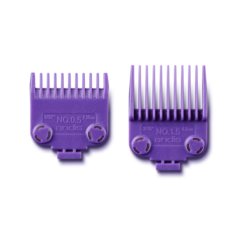 Andis Master Clipper Magnetic Comb Set - Dual Pack sizes 0.5 & 1.5 For Master Clipper