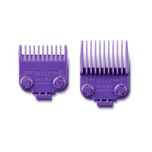 Andis Master Clipper Magnetic Comb Set - Dual Pack sizes 0.5 & 1.5 For Master Clipper
