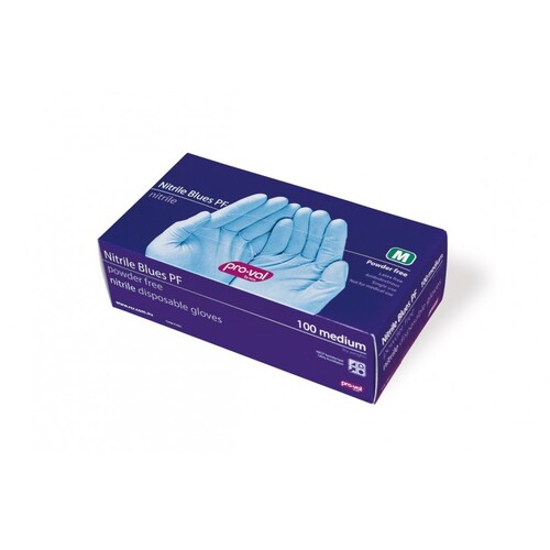 Nitrile Blues PF Gloves [Size: Small]