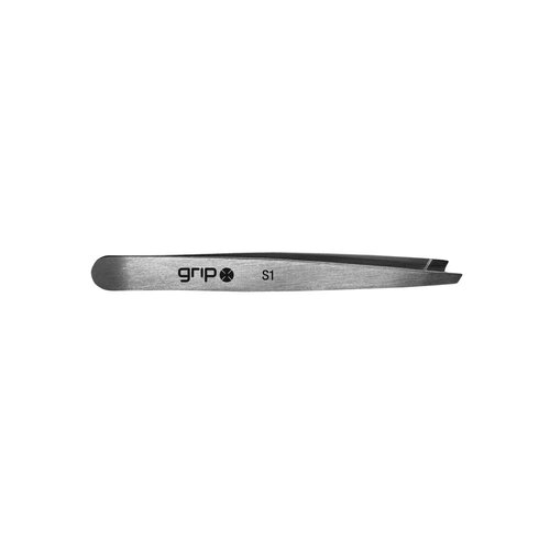 Caron Grip Tweezers Slanted Tip Stainless Steel - S1