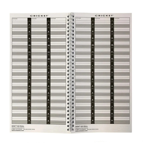 Cricket 3 Column Appointment Book 7am-10pm