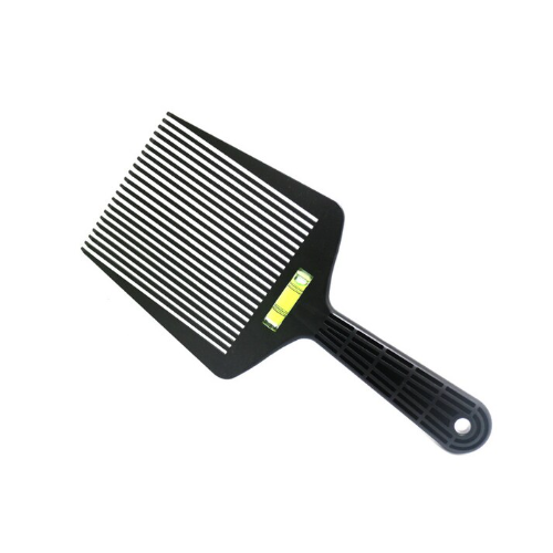 My Hair Flat Topper Guide Comb W/ Level - Black