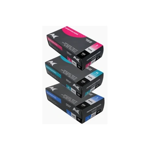 Artists Choice Nitrile Black Gloves Medium