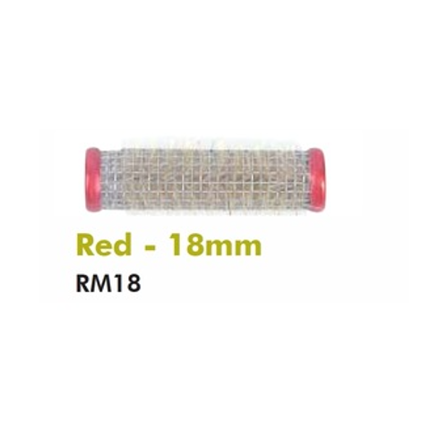 Roller Metal Brush 18mm Red