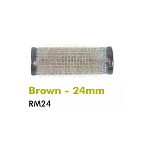 Roller Metal Brush 24mm Brown