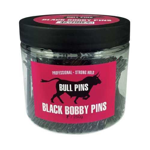 Bull Pins Bobby Pins Black