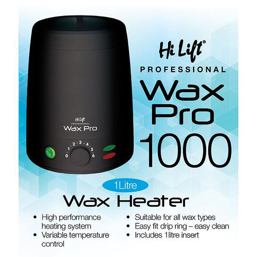 Hi Lift Wax Pro 1000 Wax Pot Black 1Lt