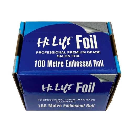 Hi Lift Foil 100 Metres - EMBOSSED - 18 Micron Silver